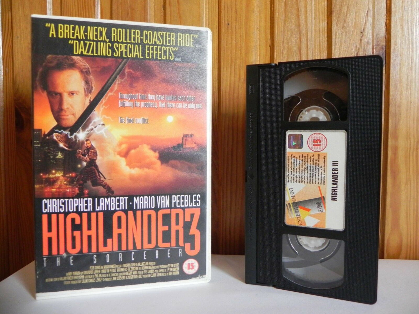 Highlander 3: The Sorcerer (1994); Action Fantasy [Large Box] Christopher Lambert - Pal VHS-