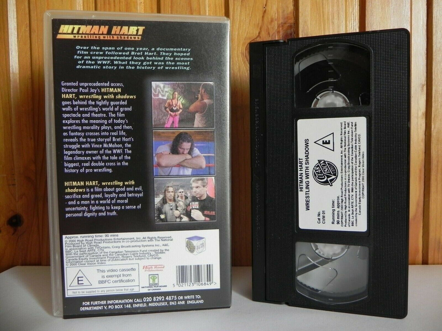 Hitman Hart: Wrestling With Shadows - WWF - Bret Hart - Documentary - Pal VHS-