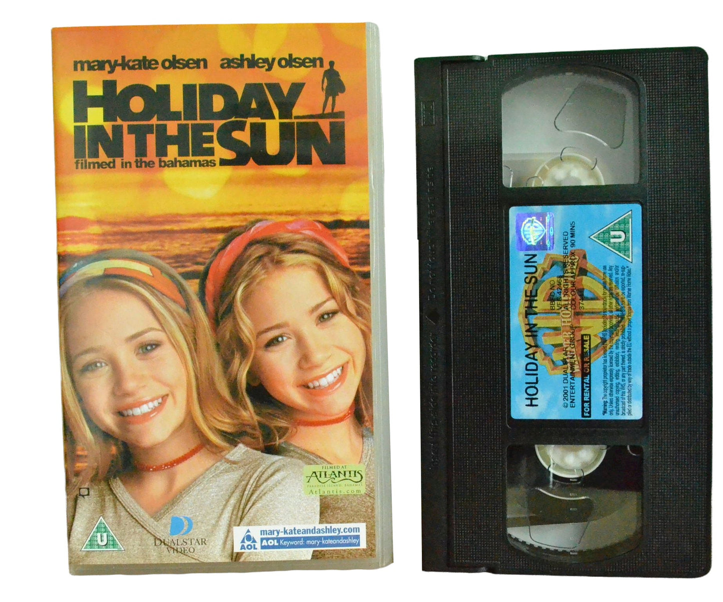 Holiday In The Sun (Filmed in the Bahamas) - Mary-Kate Olsen - Warner Home Video - Children's - Pal VHS-