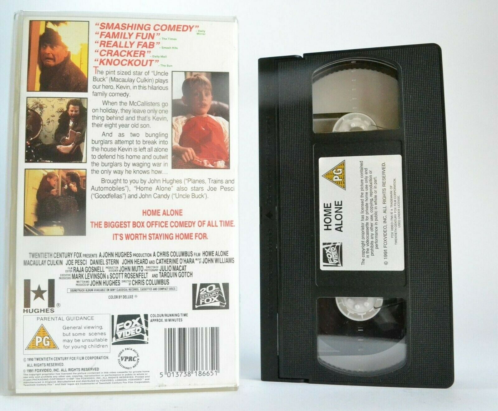 Home Alone (1990); - M.Culkin - Comedy - Alton Tower Tickets Not Included - VHS-