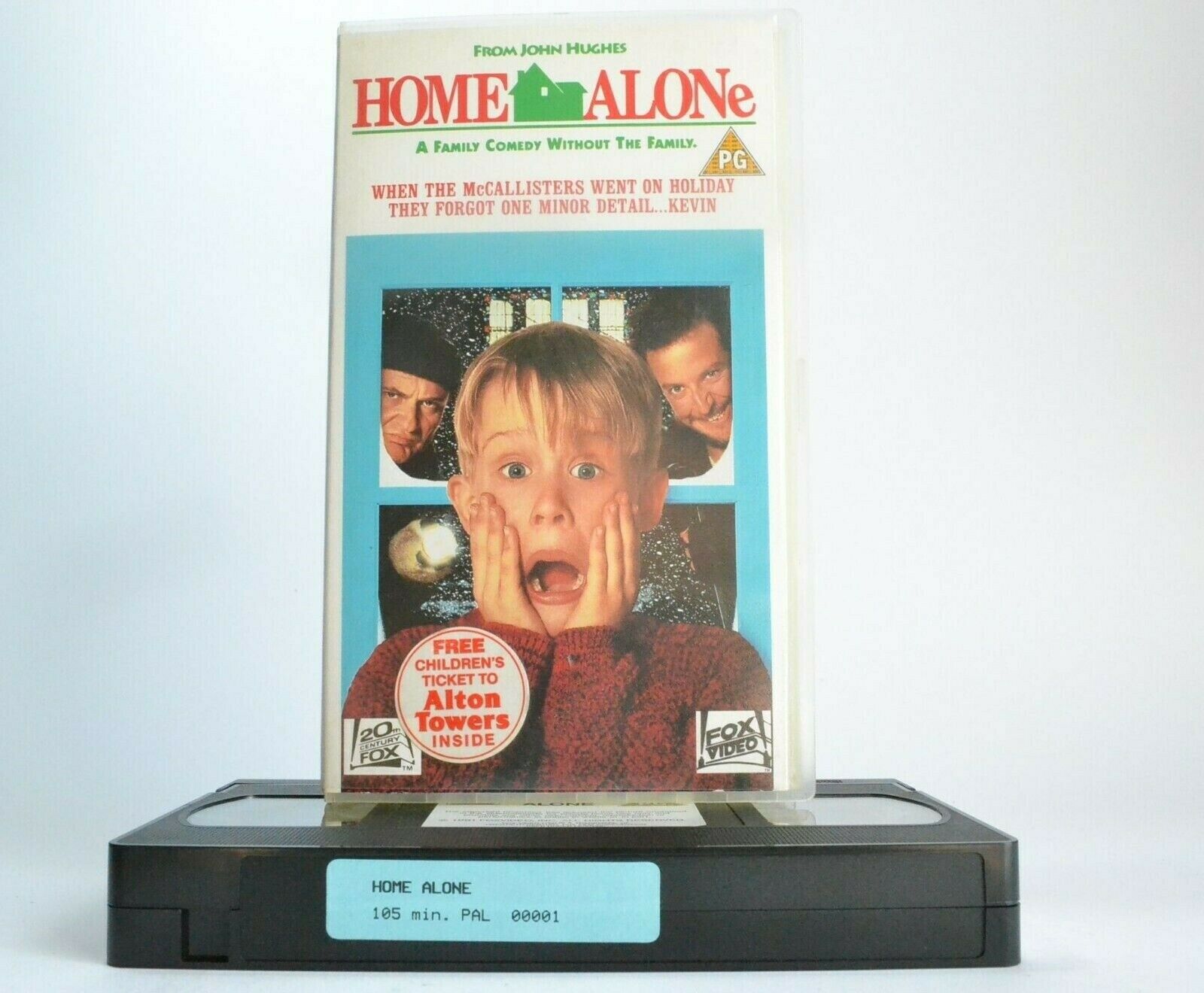 Home Alone (1990); - M.Culkin - Comedy - Alton Tower Tickets Not Included - VHS-