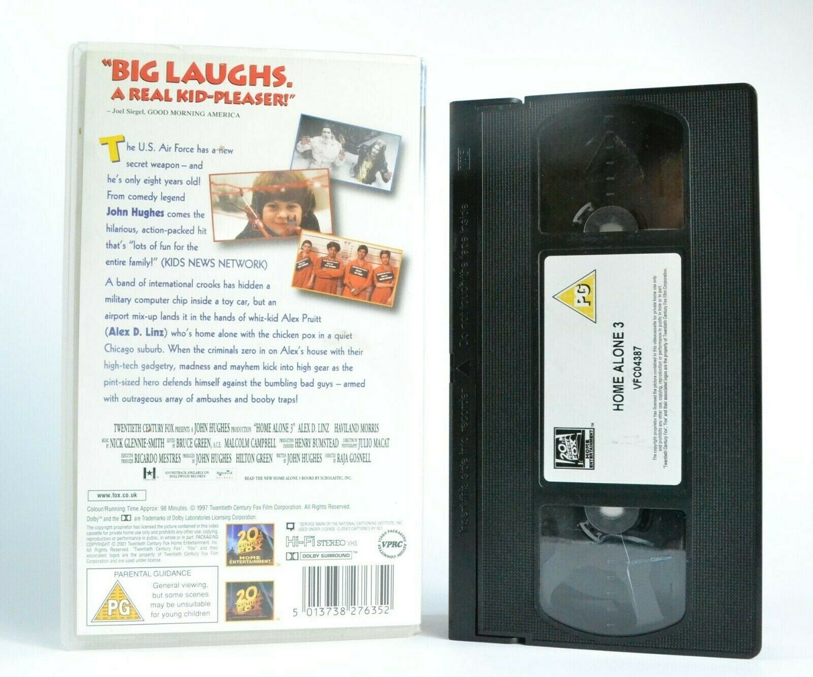 Home Alone 3 (1997): Family Comedy - A Boy In Big Trouble - Children's - Pal VHS-