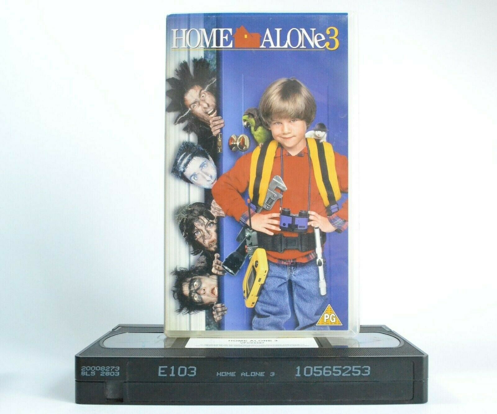 Home Alone 3 (1997): Family Comedy - A Boy In Big Trouble - Children's - Pal VHS-