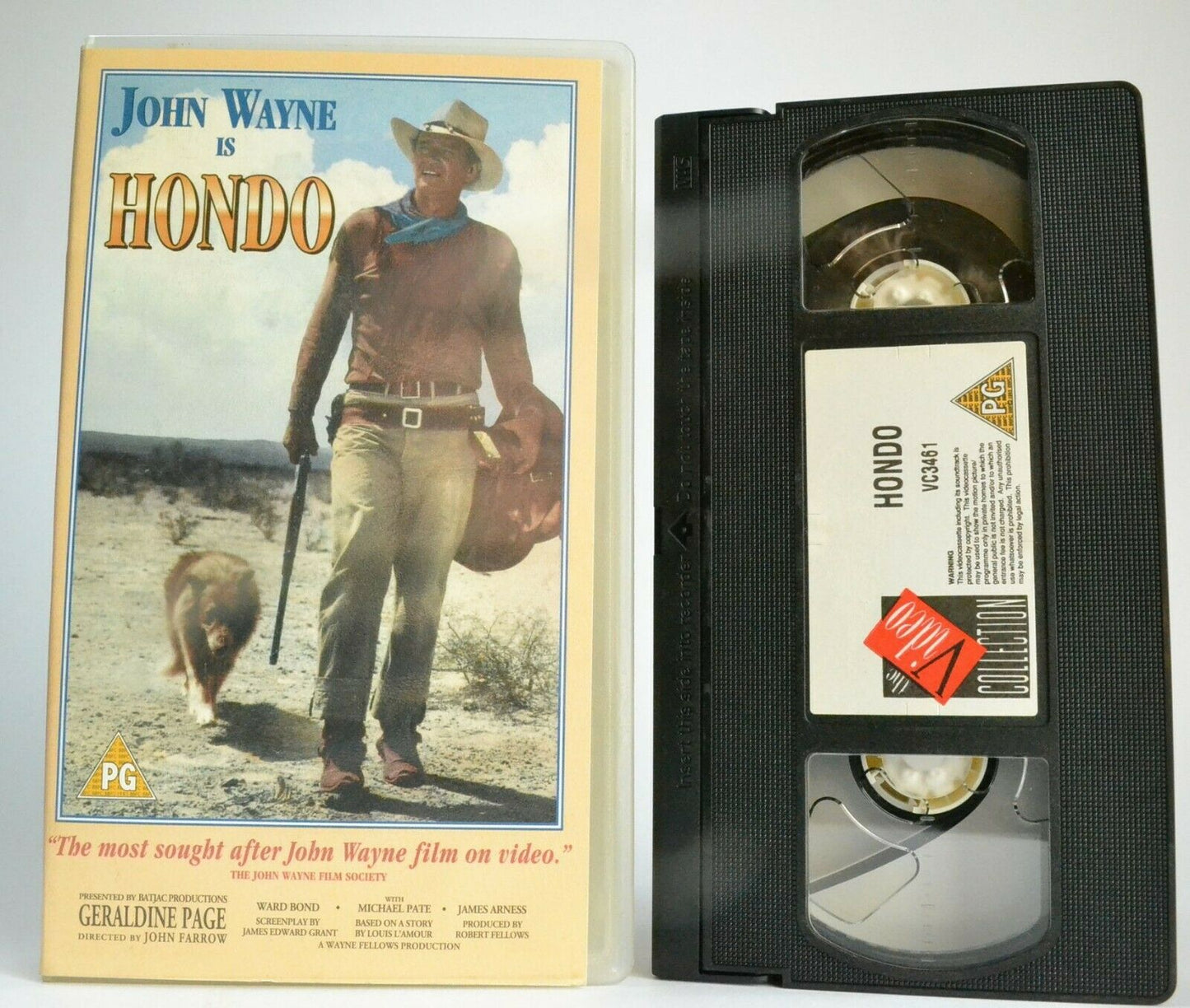 Hondo (1953): Digitally Remastered - Wester - John Wayne / Ward Bond - Pal VHS-