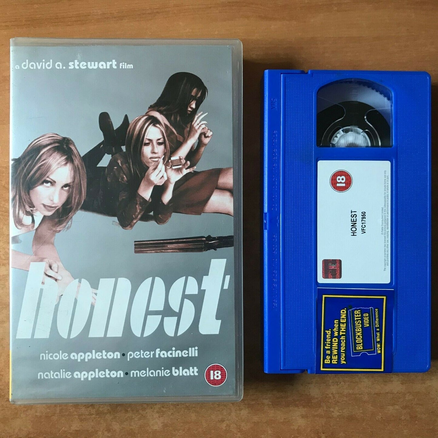 Honest: Black Comedy - Blue Tape [Large Box] Rental - Nicole Appleton - Pal VHS-