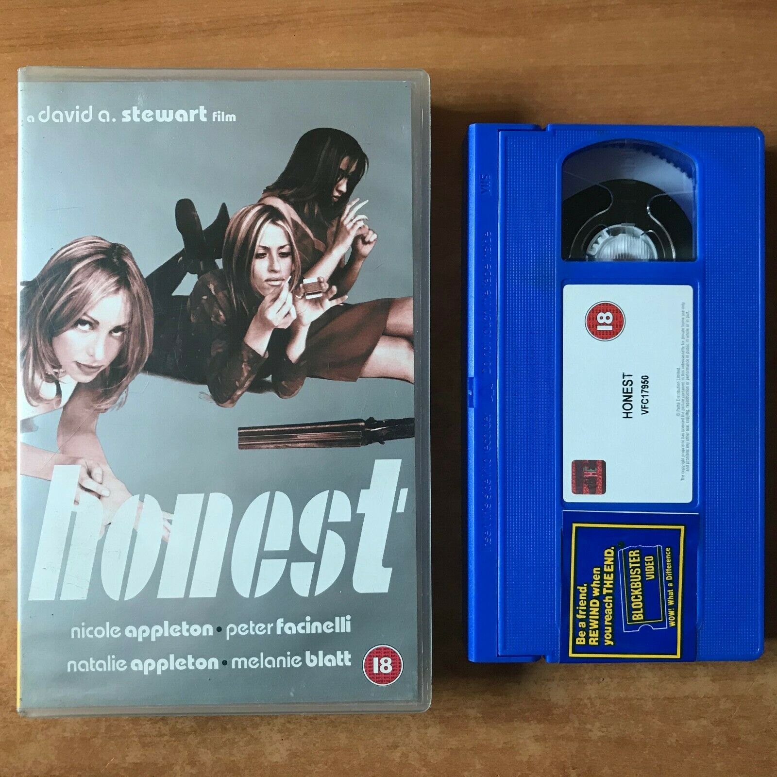 Honest: Black Comedy - Blue Tape [Large Box] Rental - Nicole Appleton - Pal VHS-