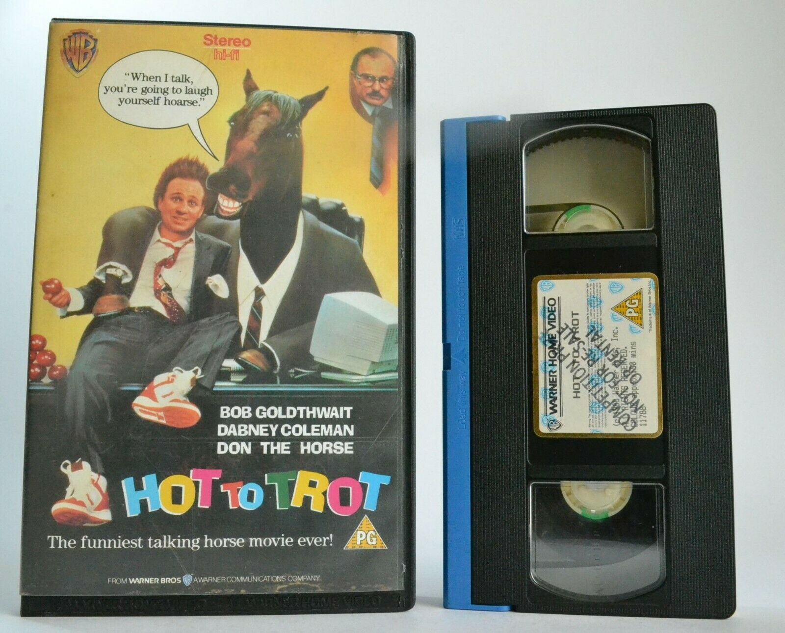 Hot To Trot (1989): Comic Reincarnation - Large Box - Bobcat Goldthwait - VHS-