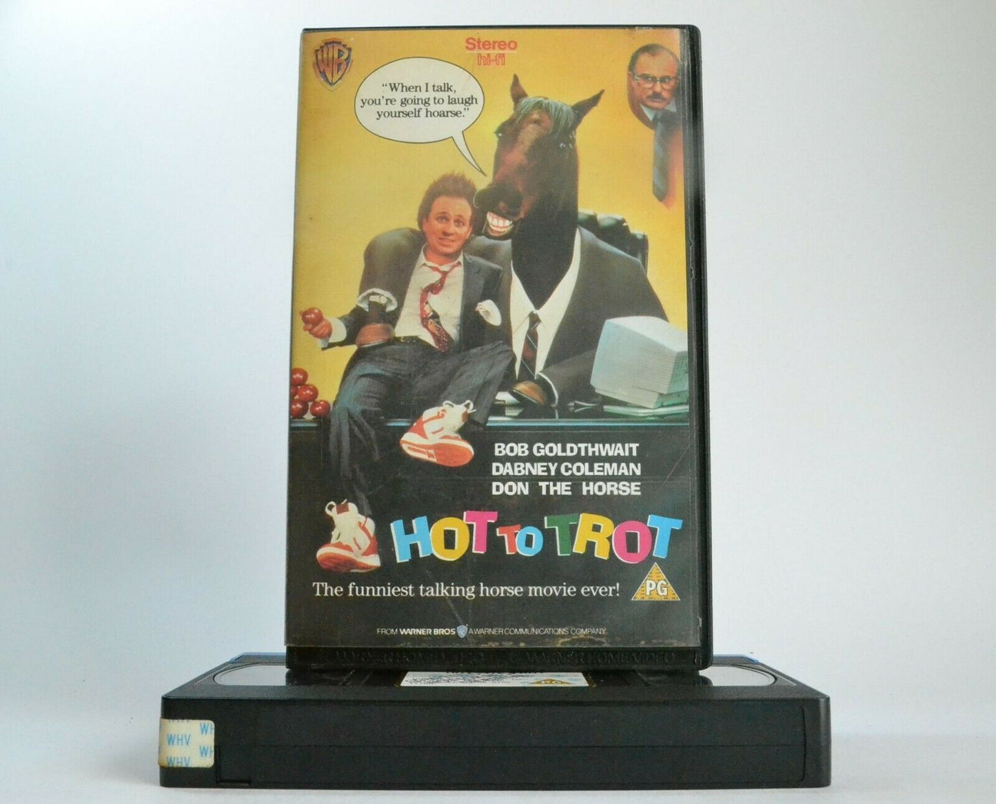 Hot To Trot (1989): Comic Reincarnation - Large Box - Bobcat Goldthwait - VHS-