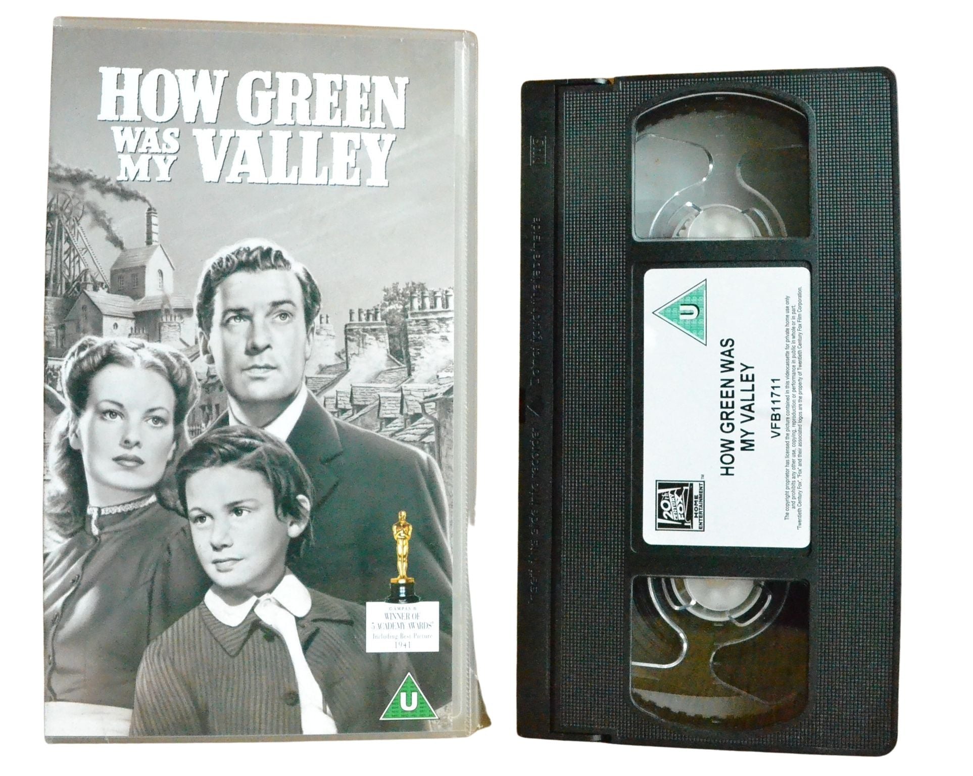 How Green Was My Valley - Walter Pidgeon - Vintage - Pal VHS-