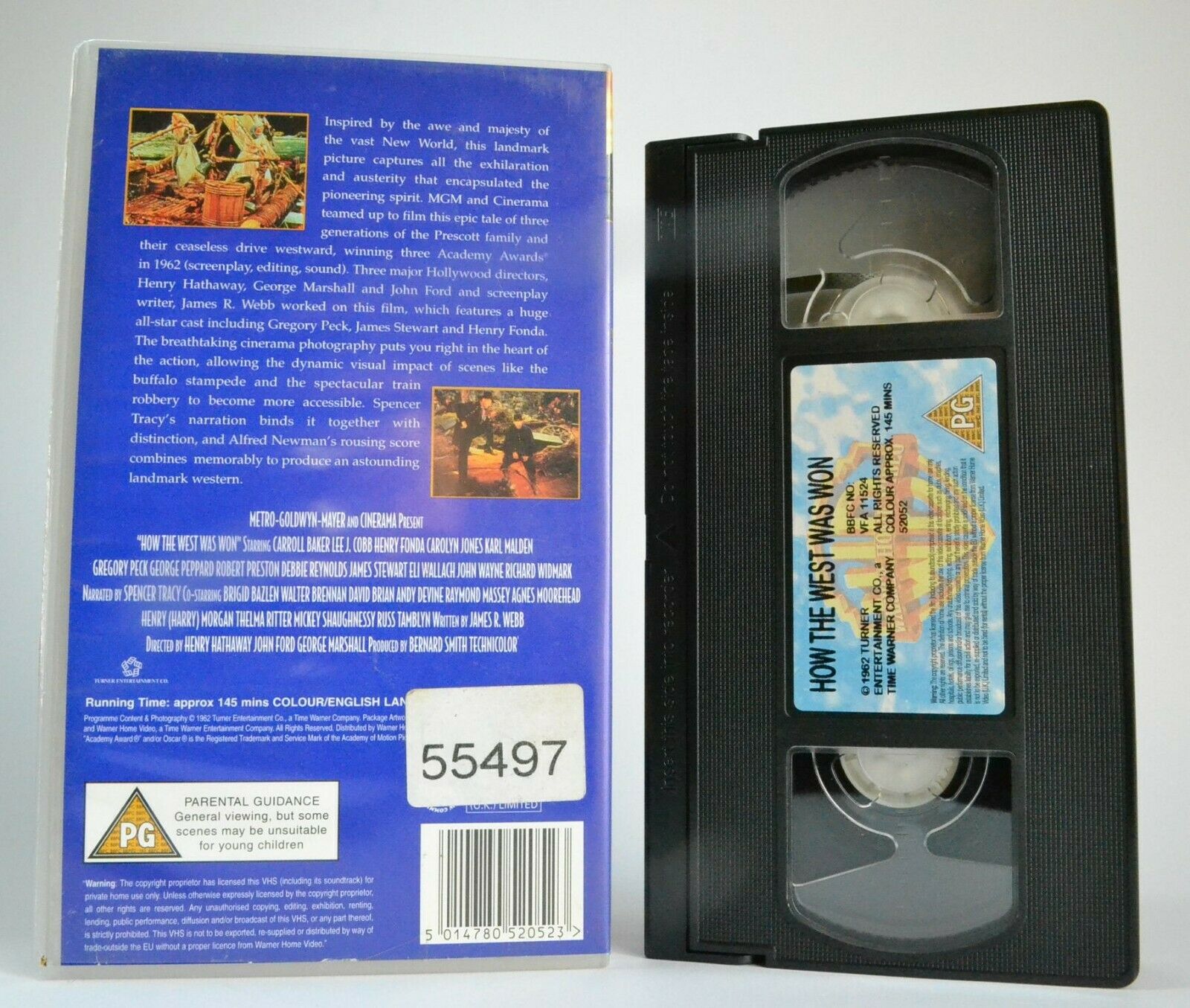 How The West Was Won (1962); [John Ford] Western - John Wayne - Pal VHS-