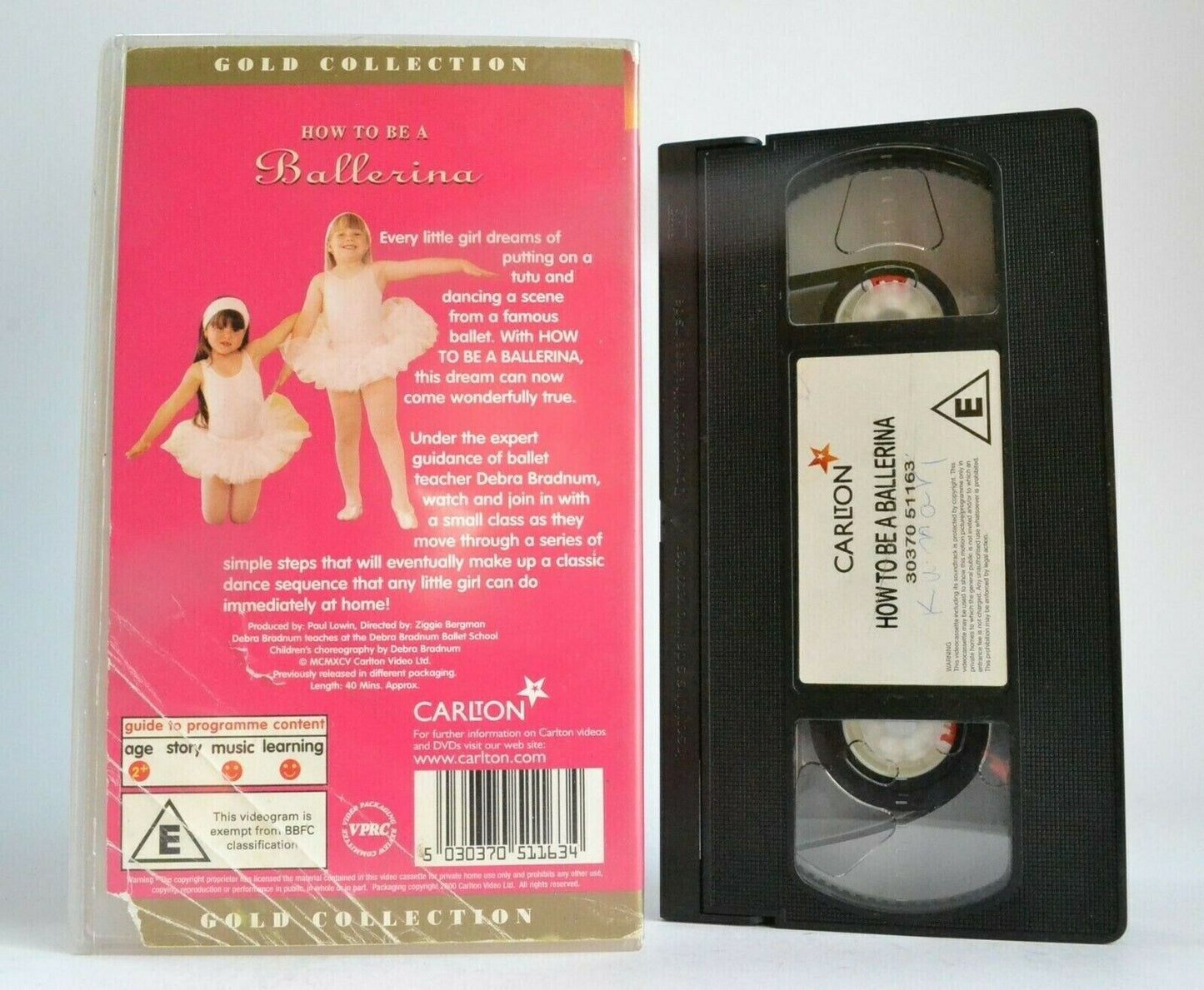 How To Be A Ballerina [Carlton] - Debra Bradnum - Ballet - Classic Dance - VHS-