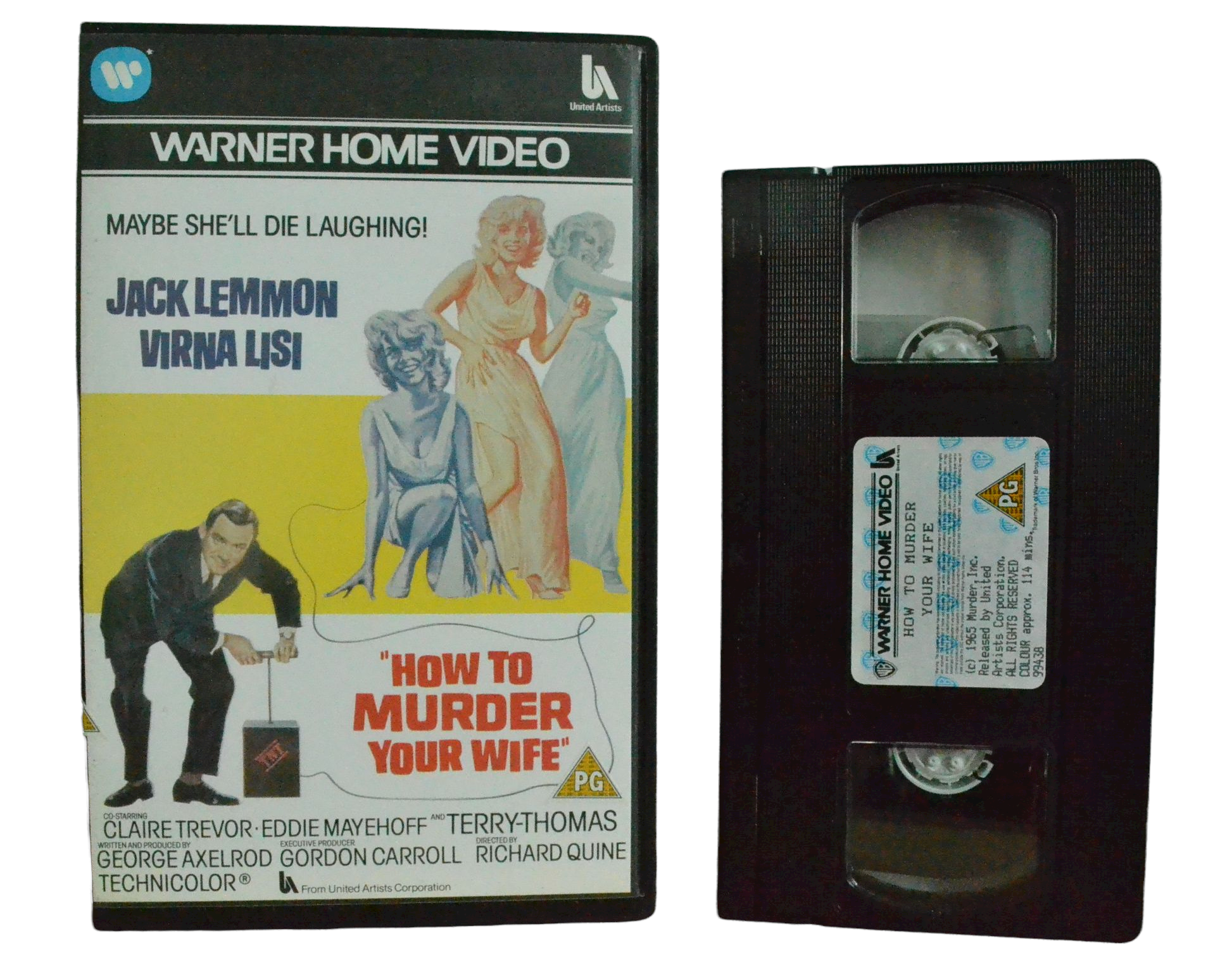 How To Murder Your Wife - Jack Lemmon Virna Lisi - Warner Home Video - Vintage - Pal VHS-