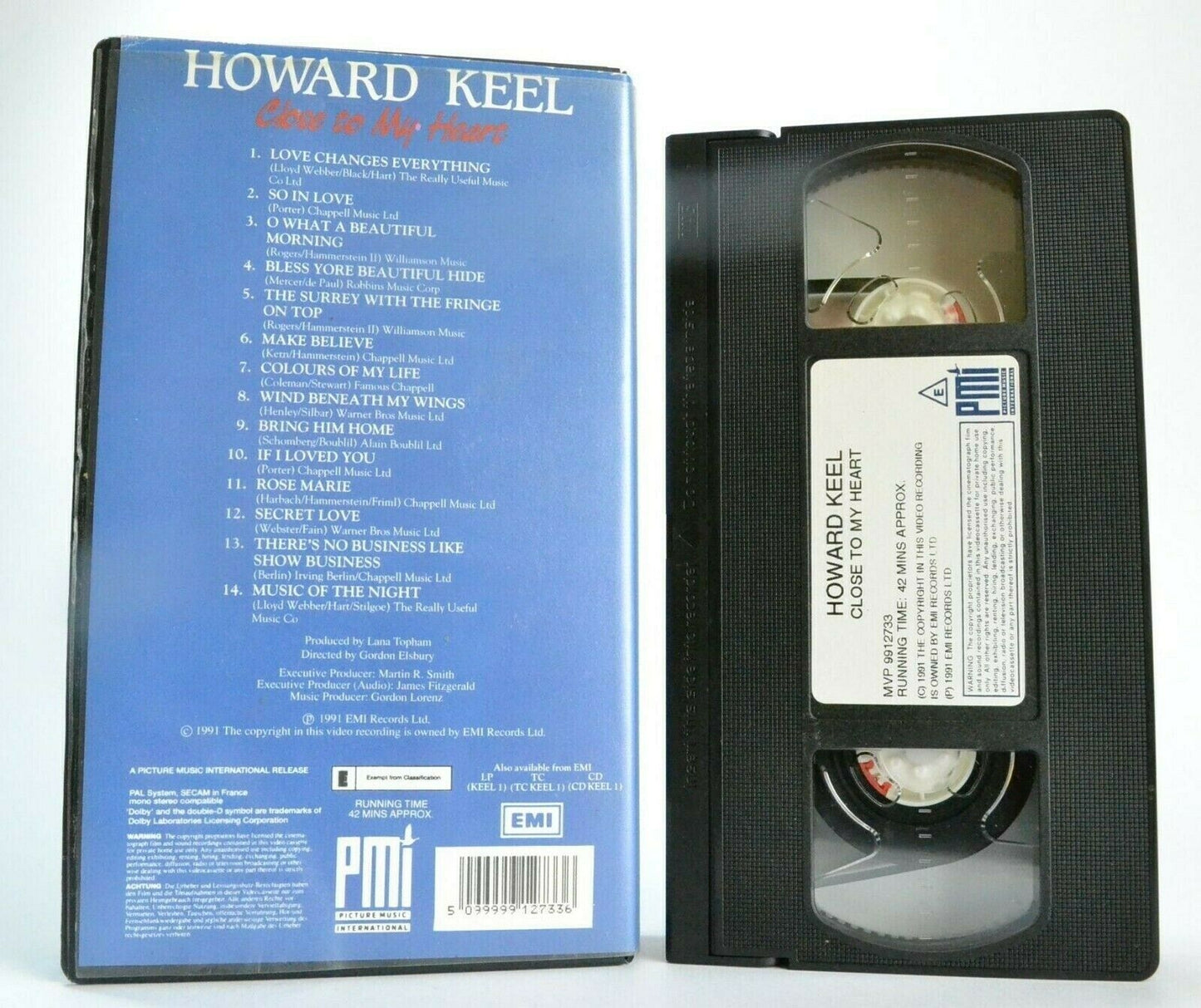 Howard Keel: Close To My Heart -'Secret Love'- Greatest Hits - Music - Pal VHS-