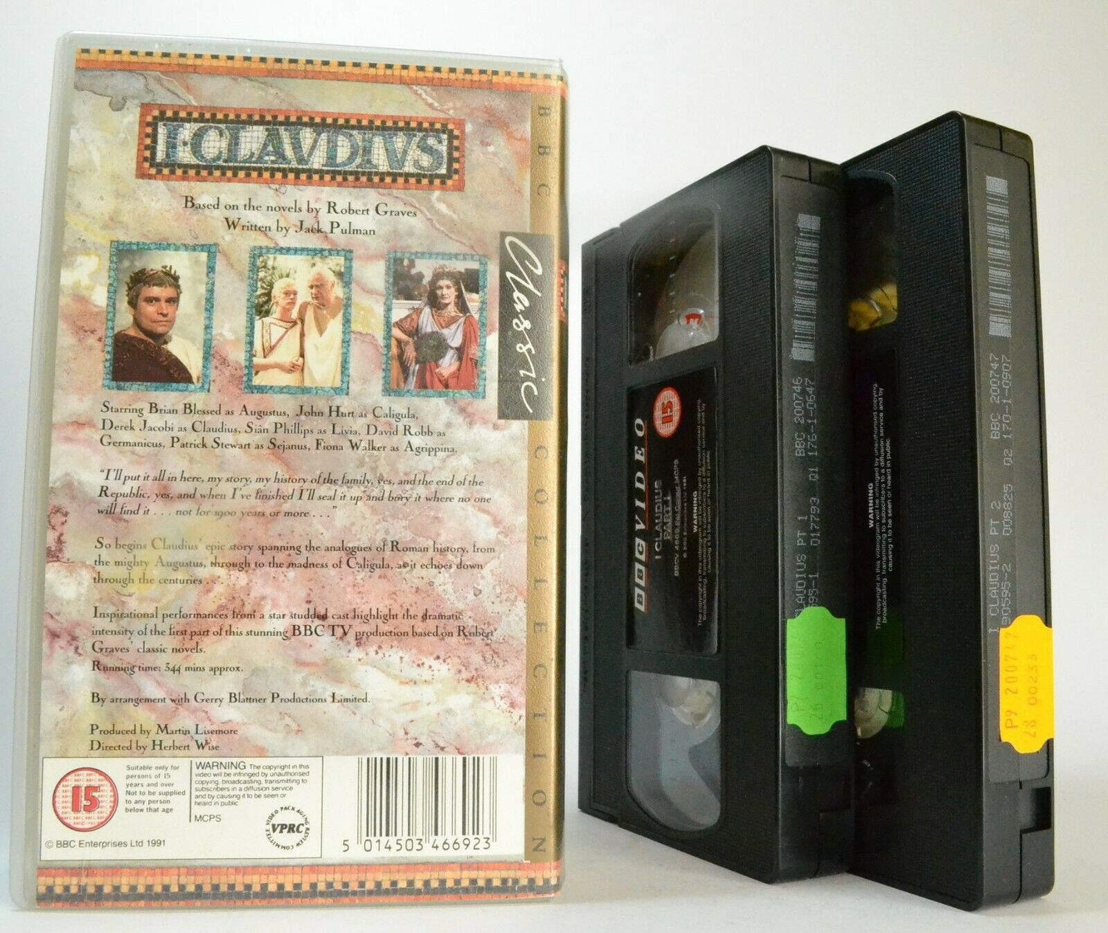 I Claudius (BBC); [Robert Graves] - Drama - Roman Empire - Derel Jacobi - VHS-