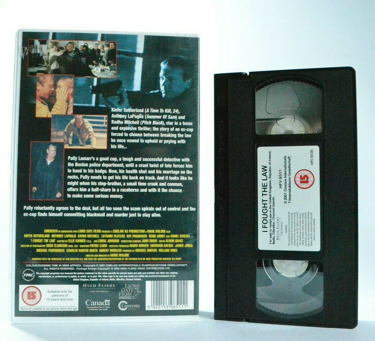 I Fought The Law (Dead Heat): Crime Comedy (2002) - Kiefer Sutherland - Pal VHS-