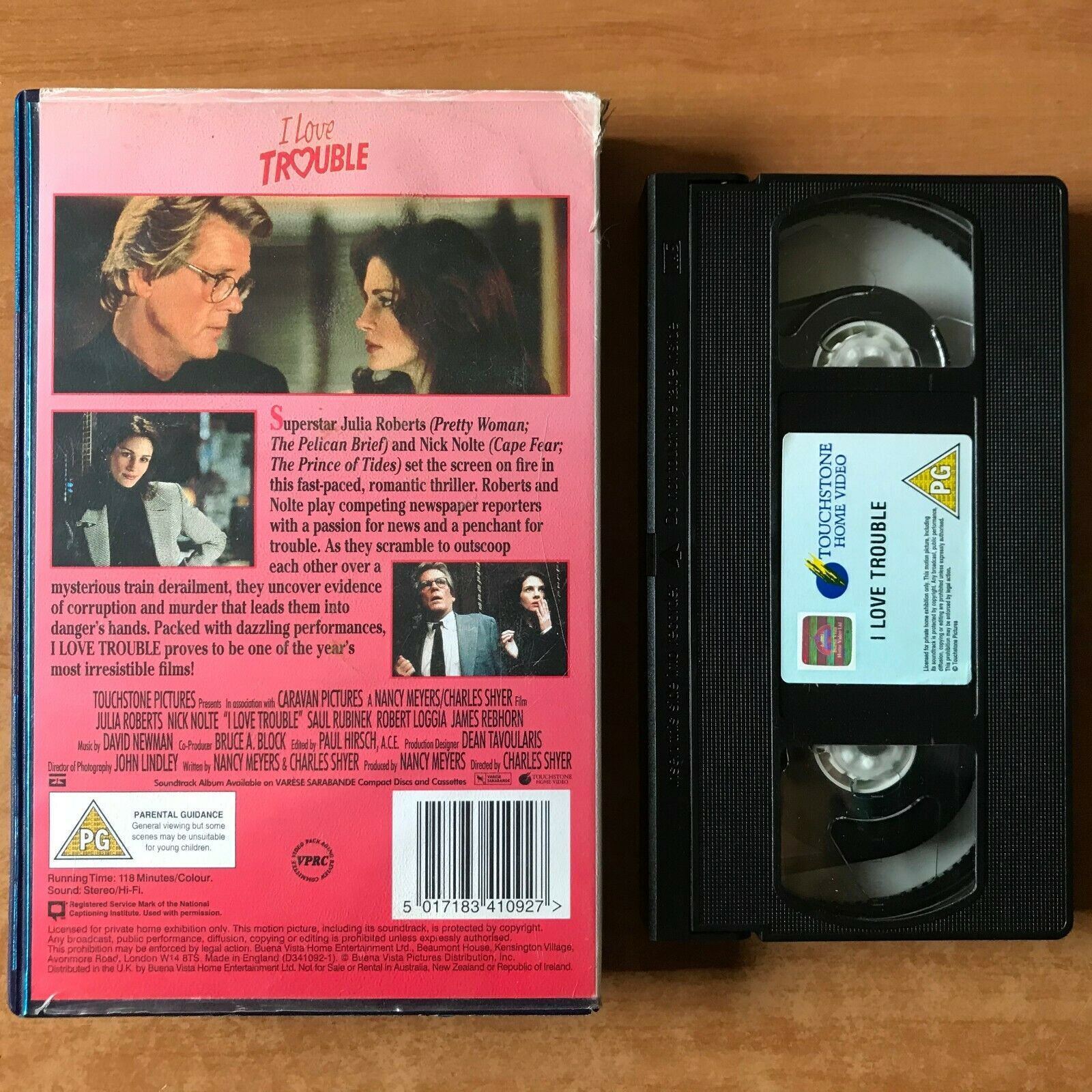 I Love Trouble: Chicago Romance - Large Box - Nick Nolte / Julia Roberts - VHS-