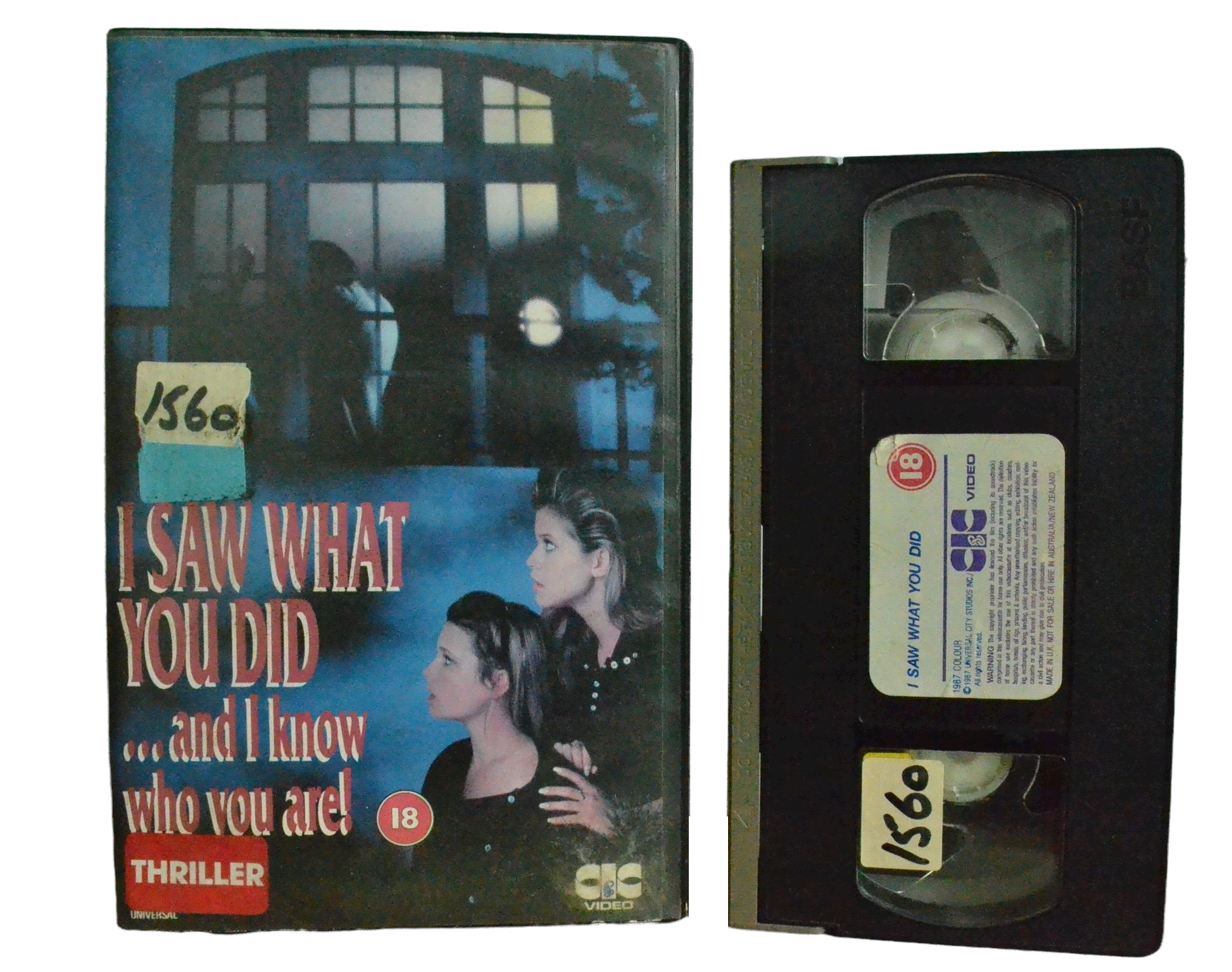 I Saw What You Did - Tammy Lauren - CIC Videos - Vintage - Pal VHS-