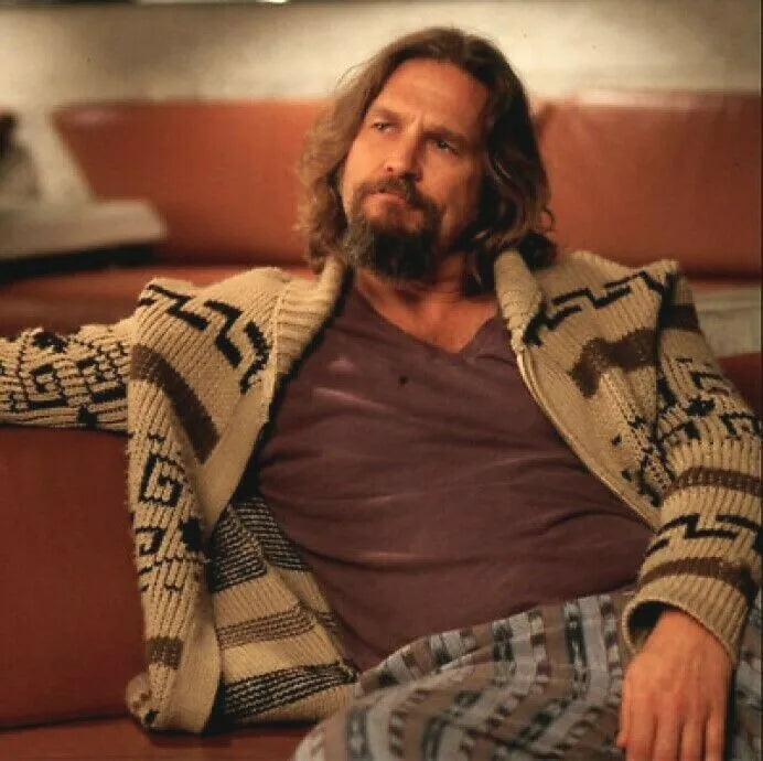 Big Lebowski Cosplay Jacket - The Dude Abides - Knitted Cardigan-