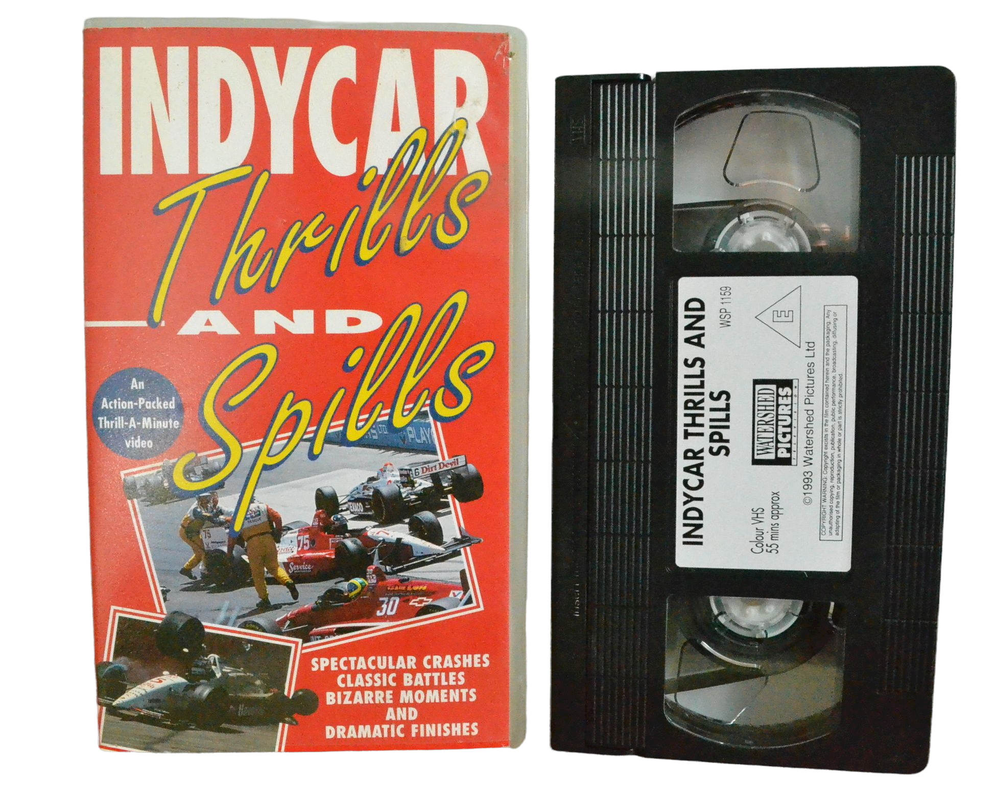 INDYCAR : Thrills and Spills - Andy Smith and John Nolan - Watershed Pictures - Sports - Pal VHS-