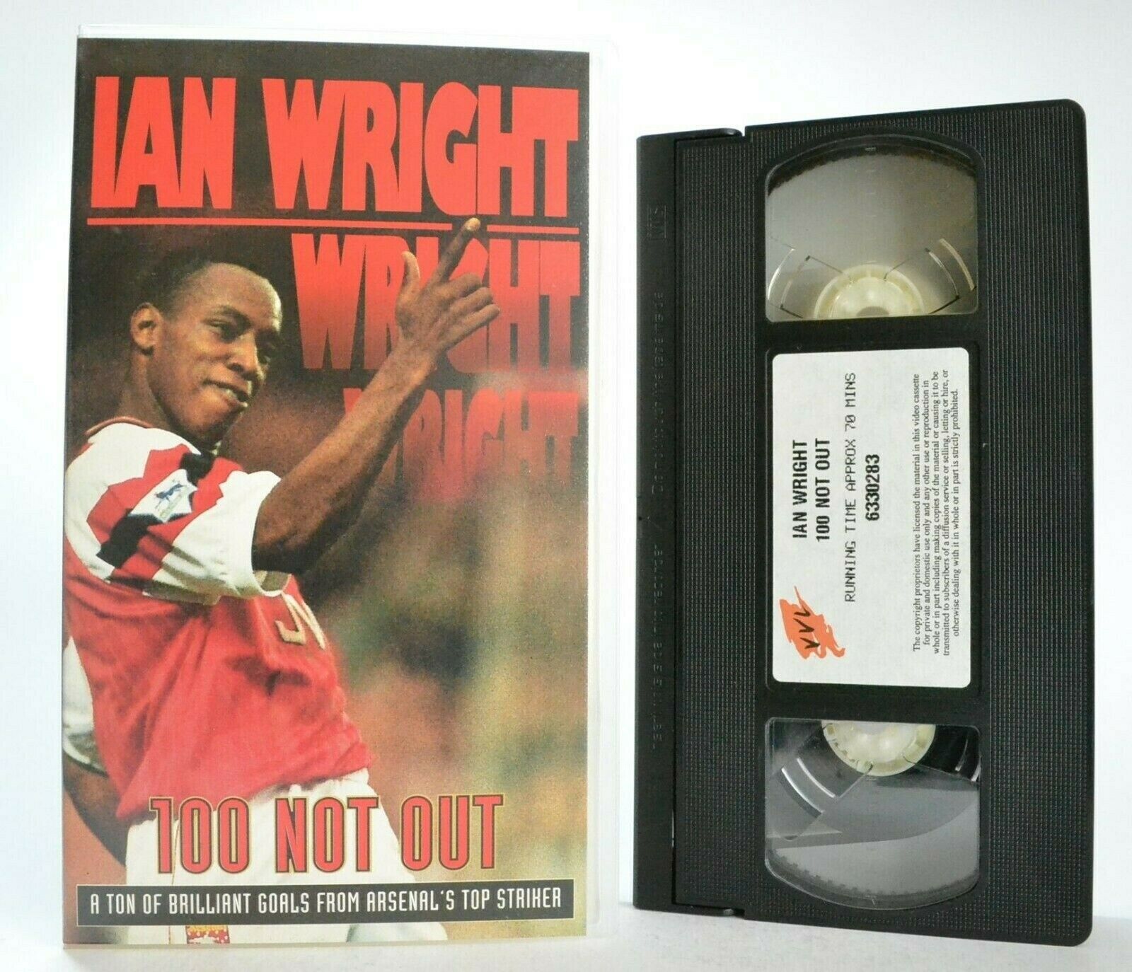 Ian Wright: 100 Not Out - Arsenal F.C. - Highbury Legend - Top Striker - Pal VHS-