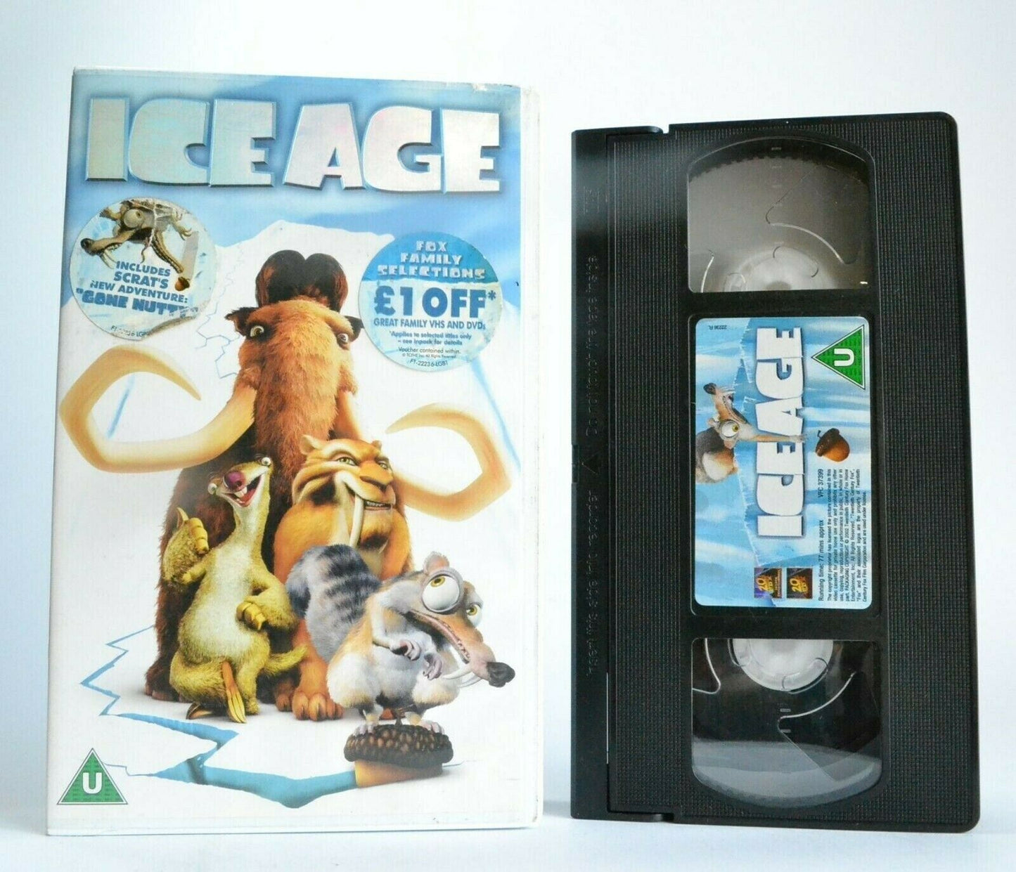 Ice Age (2002): By Chris Wedge - Computer Animated Comedy - Children's - Pal VHS-