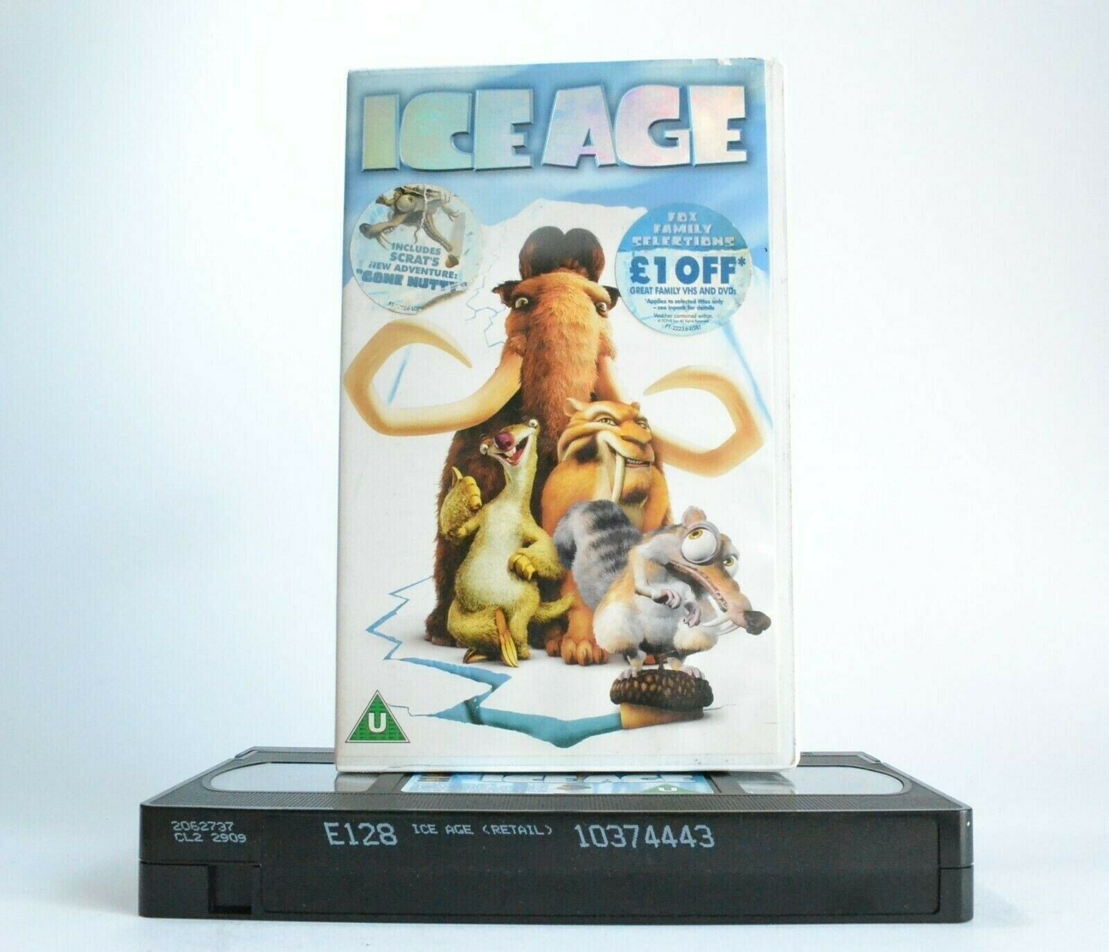 Ice Age (2002): By Chris Wedge - Computer Animated Comedy - Children's - Pal VHS-