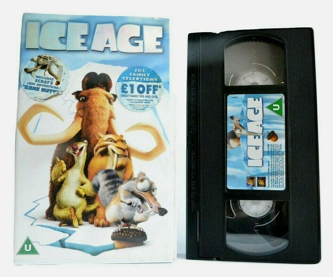 Ice Age (2002): By Chris Wedge - Computer Animated Comedy - Children's - Pal VHS-