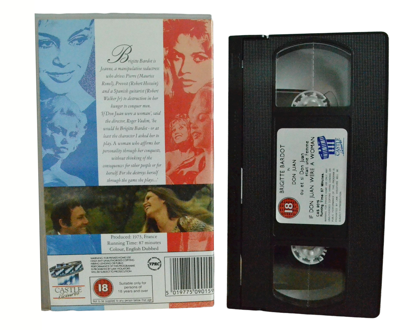 If Don Juan Were A Woman (French Collection) - Brigitte Bardot - Castle Flowers - Vintage - Pal VHS-