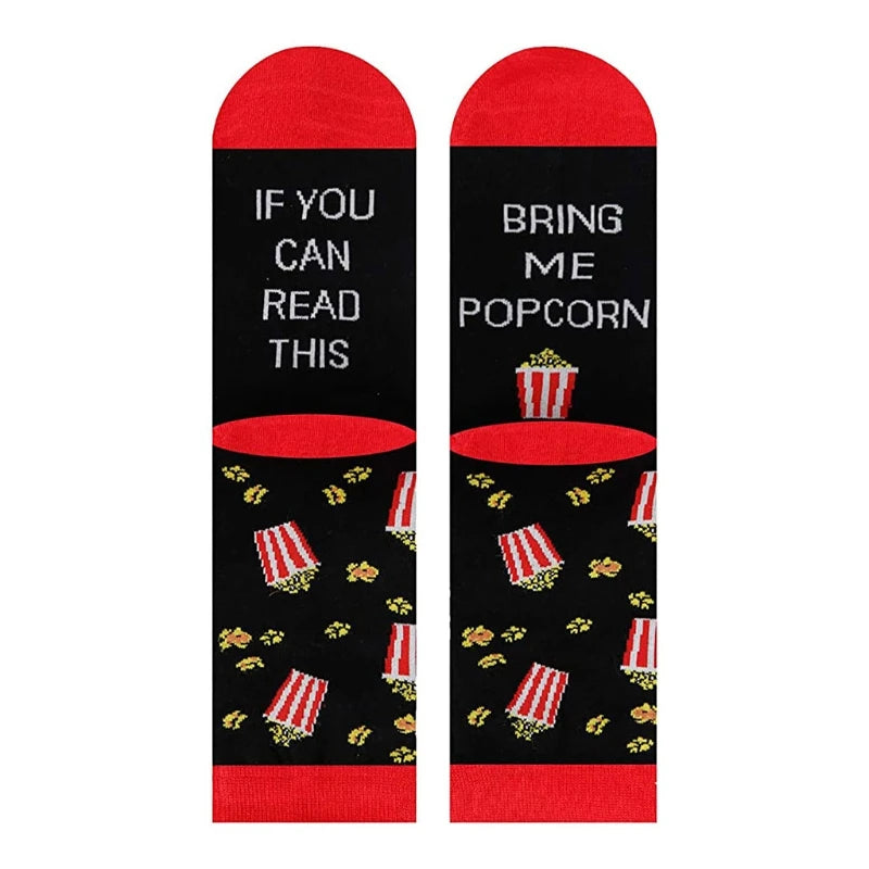 If You Can Read This' Novelty Socks - Funny Tacos Sushi Popcorn - Unique Gifts & Stockings-Green-