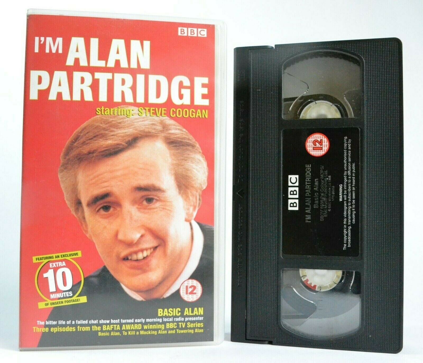 I'm Alan Partridge: By Steve Coogan - 3 Episodes - Comedy - BBC TV Series - VHS-