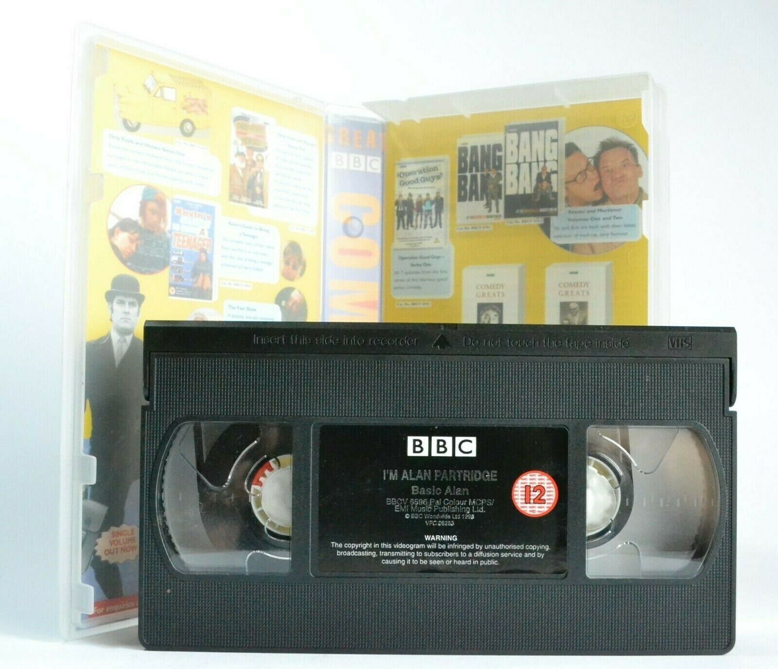 I'm Alan Partridge: By Steve Coogan - 3 Episodes - Comedy - BBC TV Series - VHS-