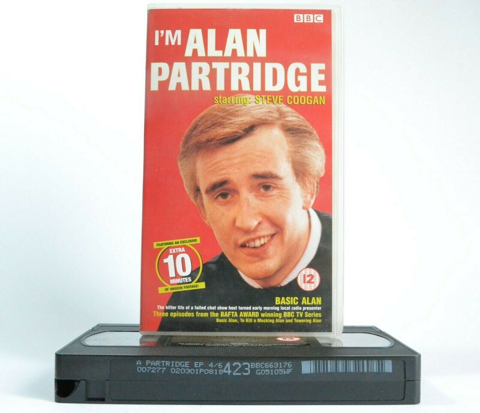 I'm Alan Partridge: By Steve Coogan - 3 Episodes - Comedy - BBC TV Series - VHS-