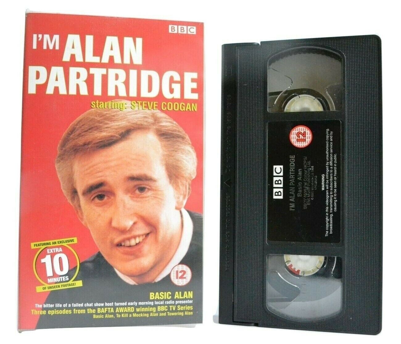 I'm Alan Partridge: By Steve Coogan - 3 Episodes - Comedy - BBC TV Series - VHS-