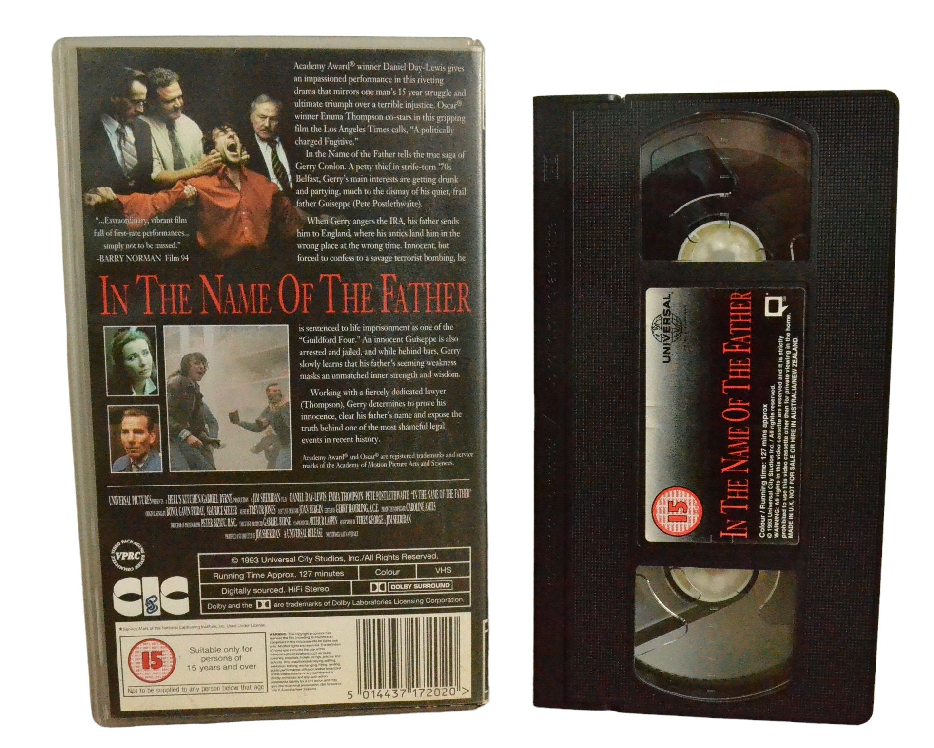 In The Name Of The Father - Daniel Day-Lewis - Universal - VHR1720 - Drama - Pal - VHS-