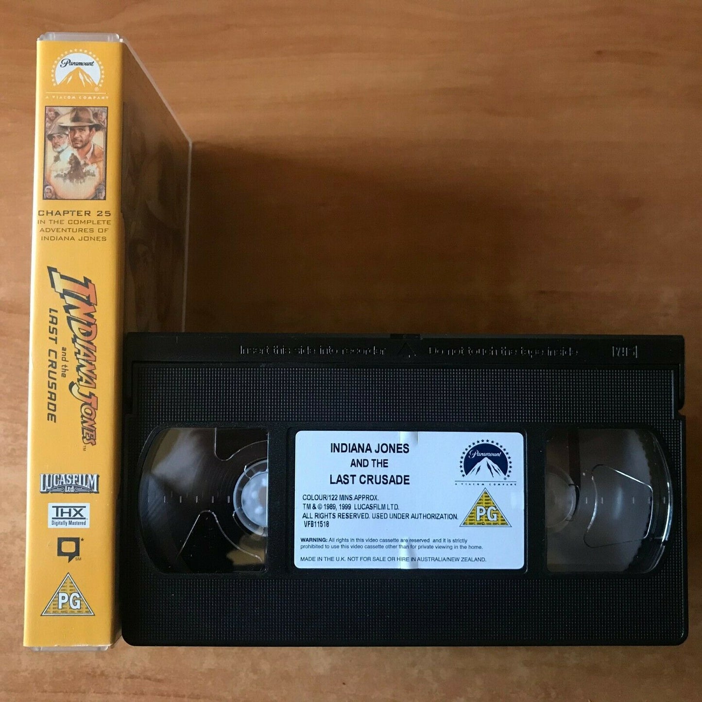 Indiana Jones [Last Crusade] THX Mastered - Harrison Ford / Sean Connery - VHS-