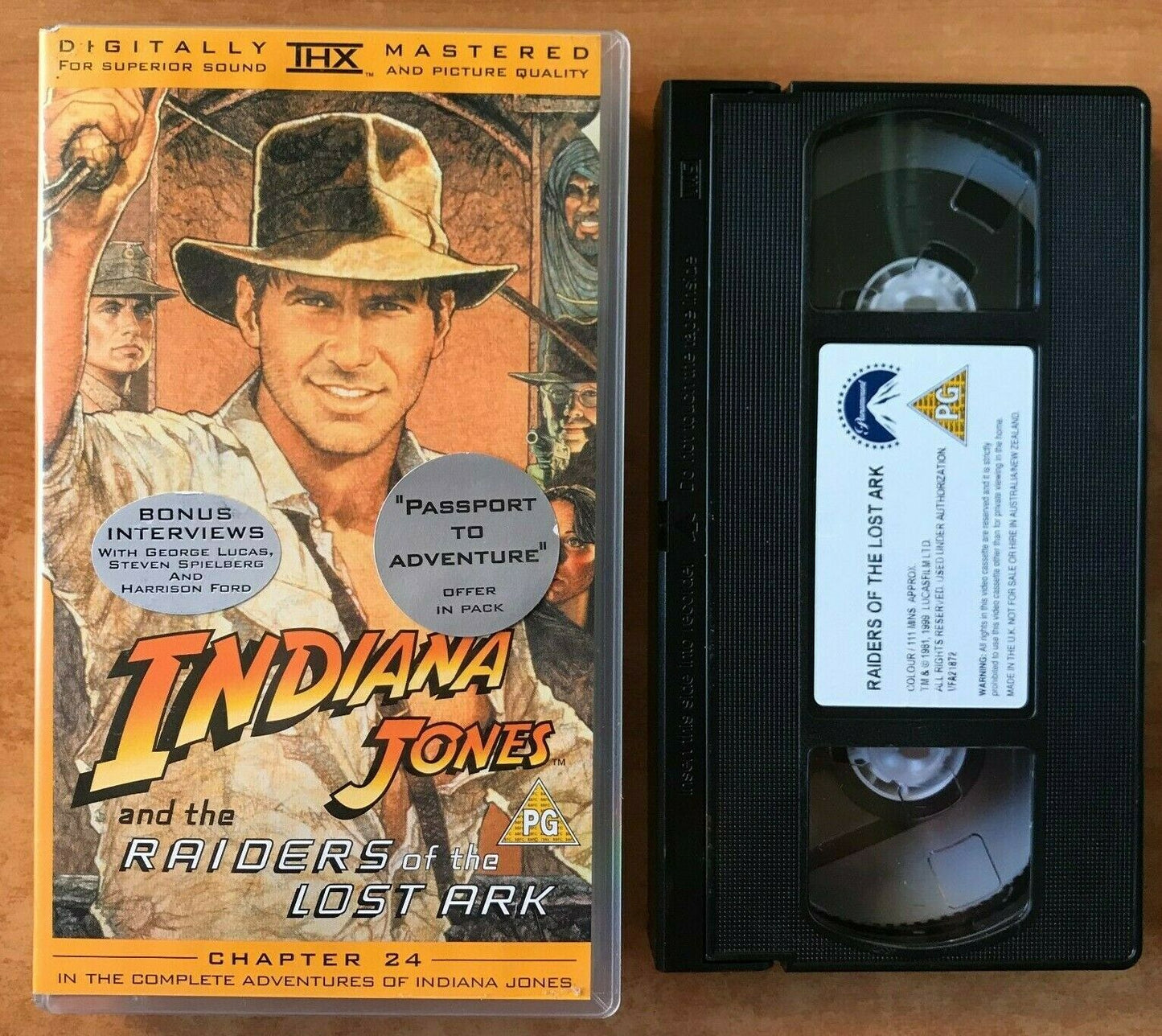 Indiana Jones [Raiders Of The Lost Ark] THX Mastered - Action Adventure - VHS-