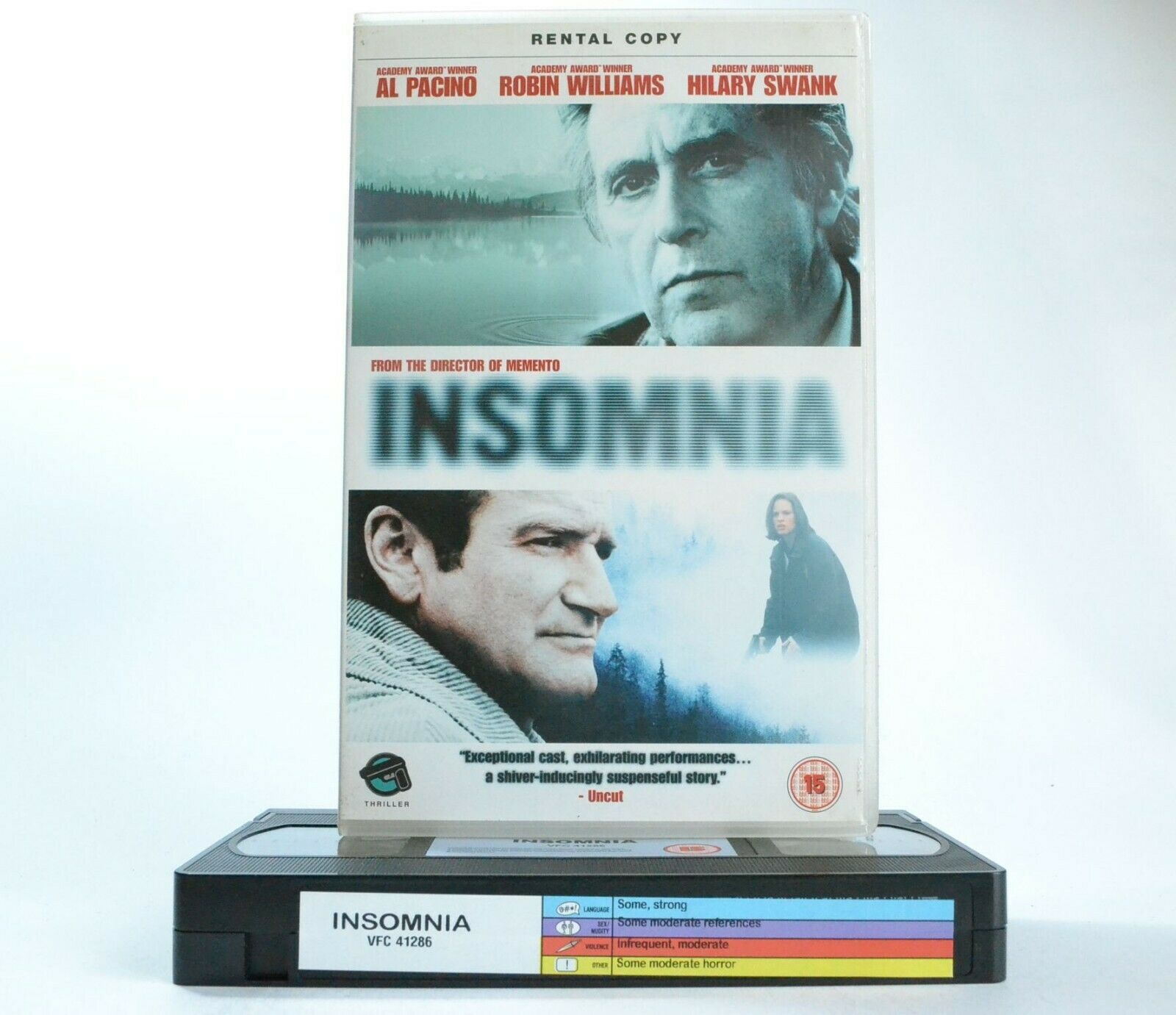 Insomnia (2002): Mystery Thriller - Large Box - Al Pacino/Robin Williams - VHS-