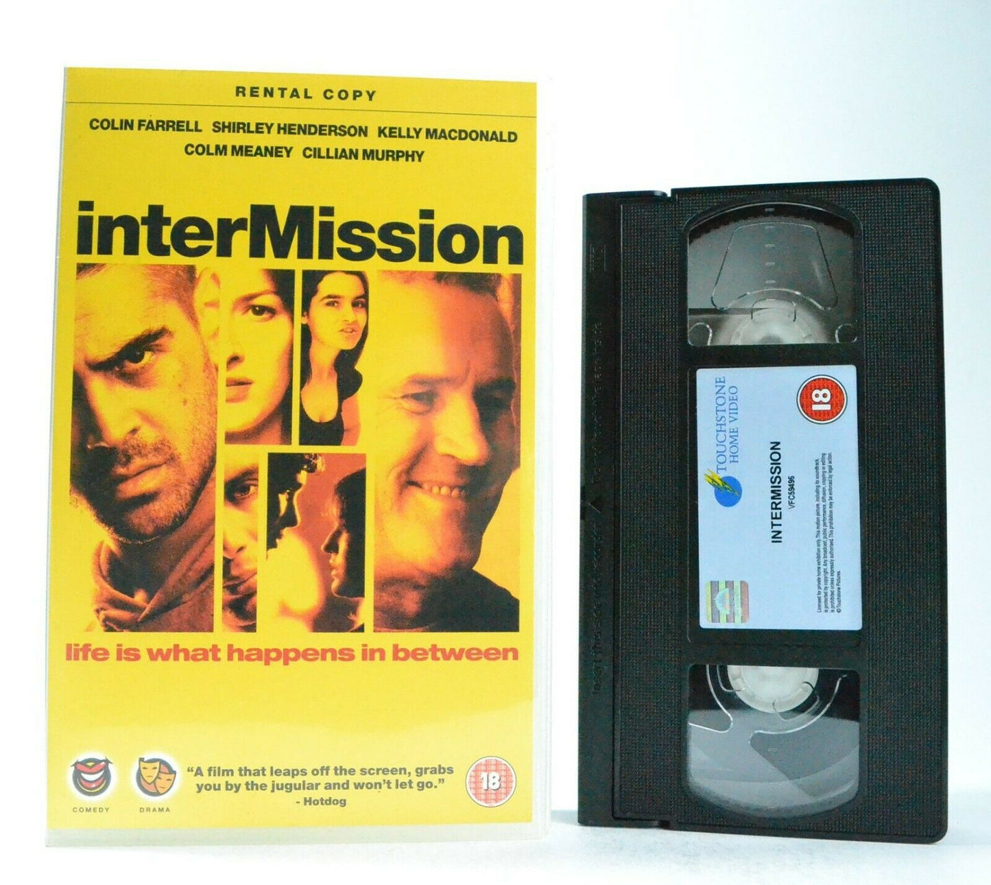 Intermission: Irish Cult Crime - Large Box/Ex-Rental - C.Farrell/C.Meaney - VHS-