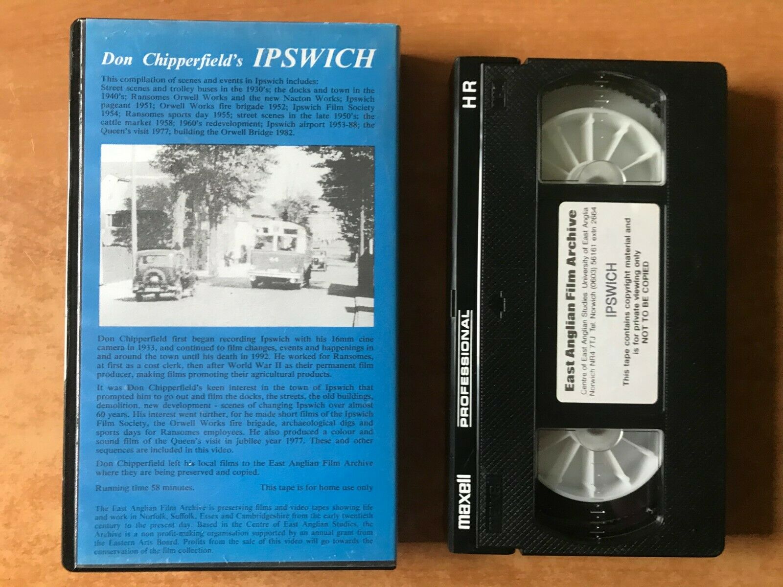 Ipswich; [Don Chipperfield] (1933-1980) Archive Footage: Orwell Bridge - Pal VHS-