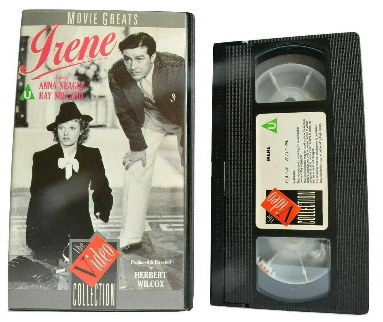 Irene (1940); [Herbert Wilcox] Musical (Cinderella Story) Anna Neagle - Pal VHS-