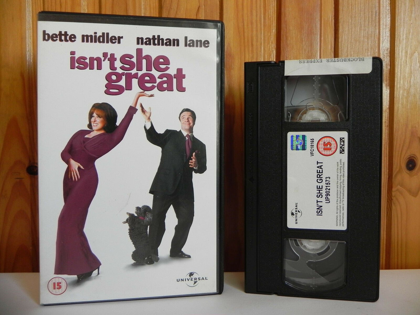 Isn't She Great - Universal Comedy - Bette Midler - Large Box Rental - Pal VHS-