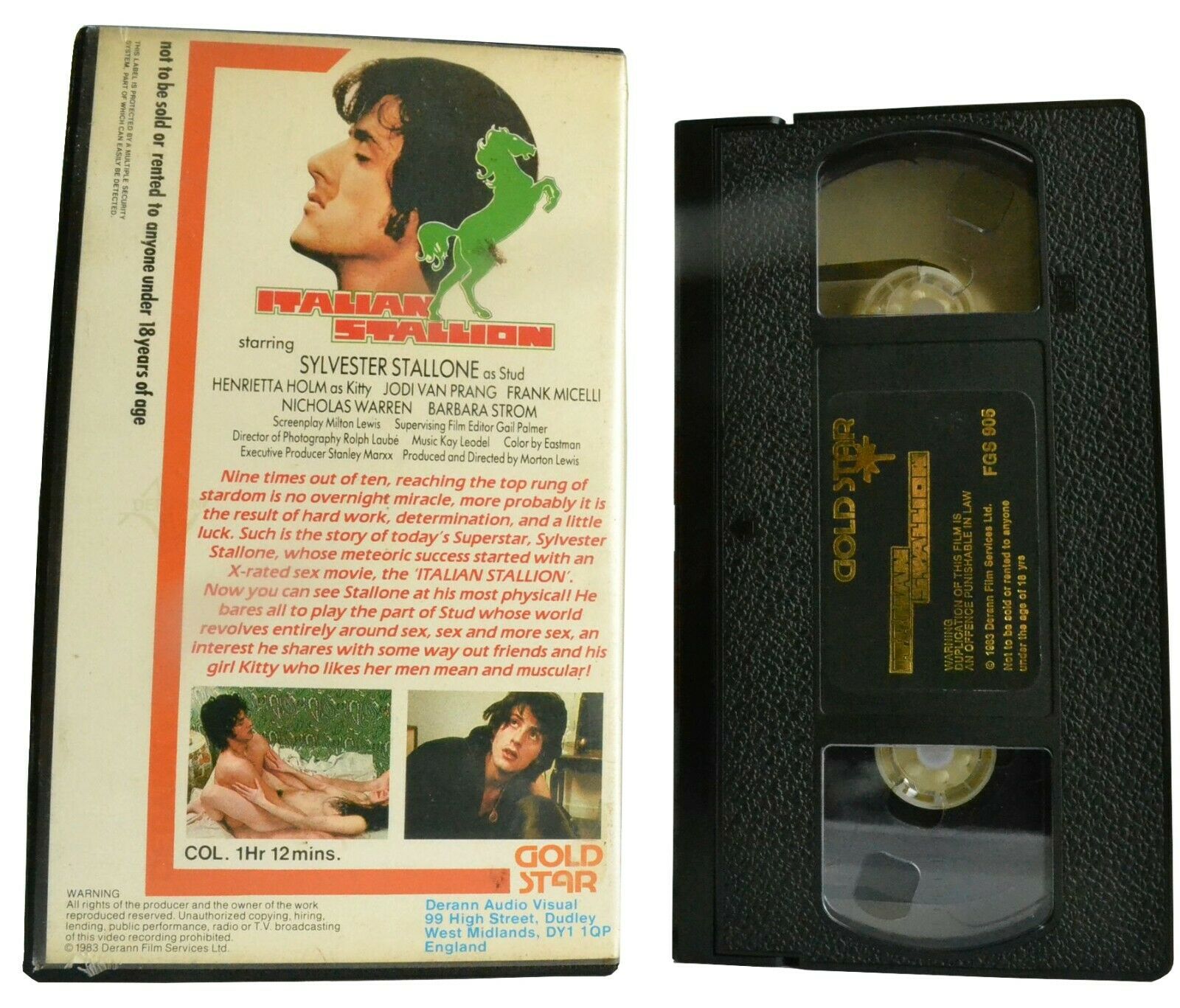 Italian Stallion (1970); [Gold Star]: Stallone Hot Debut - Erotic Romance - VHS-