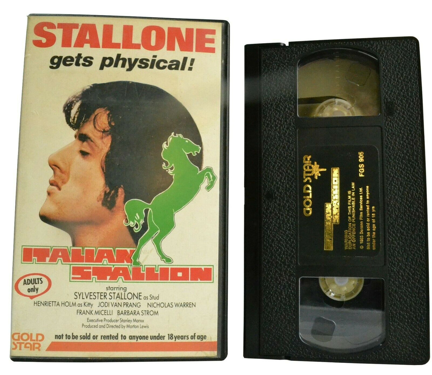 Italian Stallion (1970); [Gold Star]: Stallone Hot Debut - Erotic Romance - VHS-