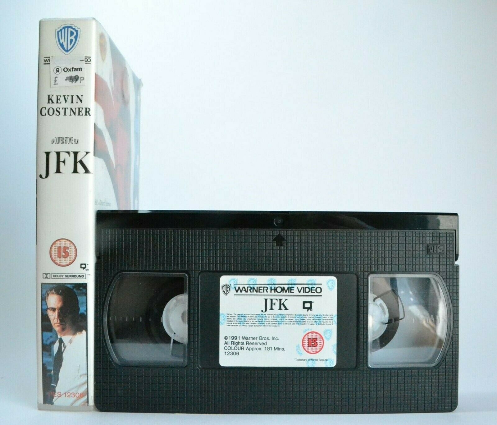 JFK (1991): An O.Stone Film - Political Thriller - K.Costner/T.Lee Jones - VHS-