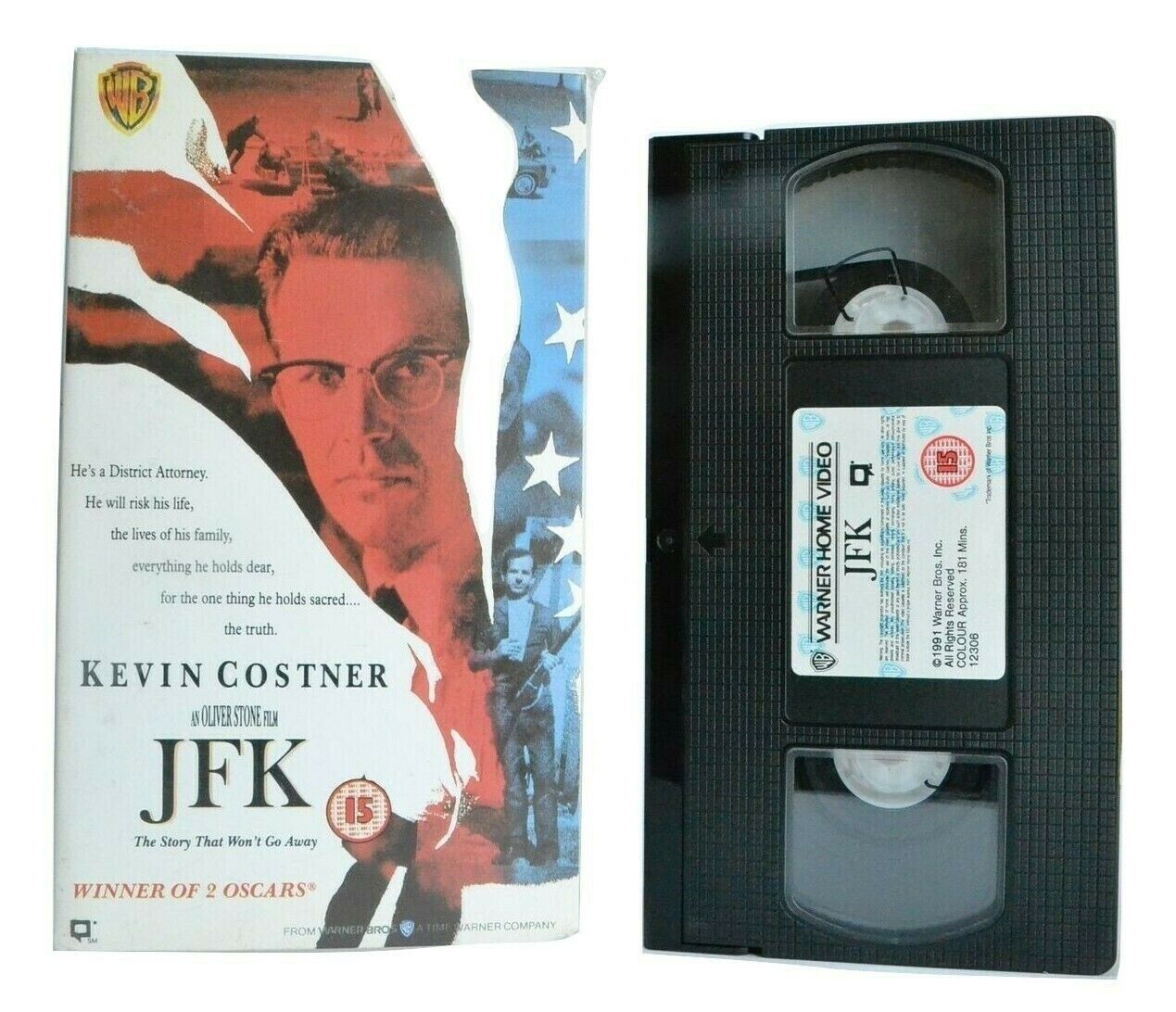 JFK (1991): An O.Stone Film - Political Thriller - K.Costner/T.Lee Jones - VHS-