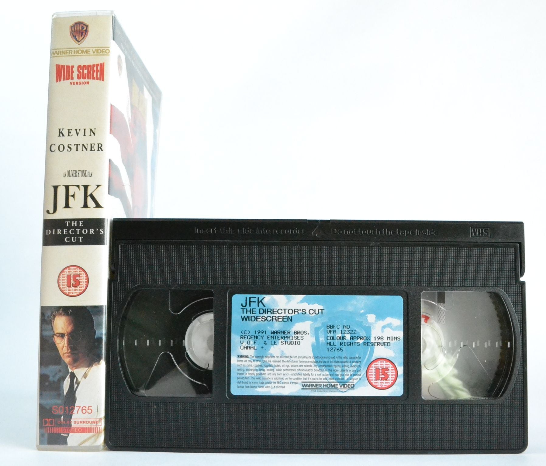 JFK: Bonuses - Kevin Costner - Widescreen - Kennedy 35th President - VHS-