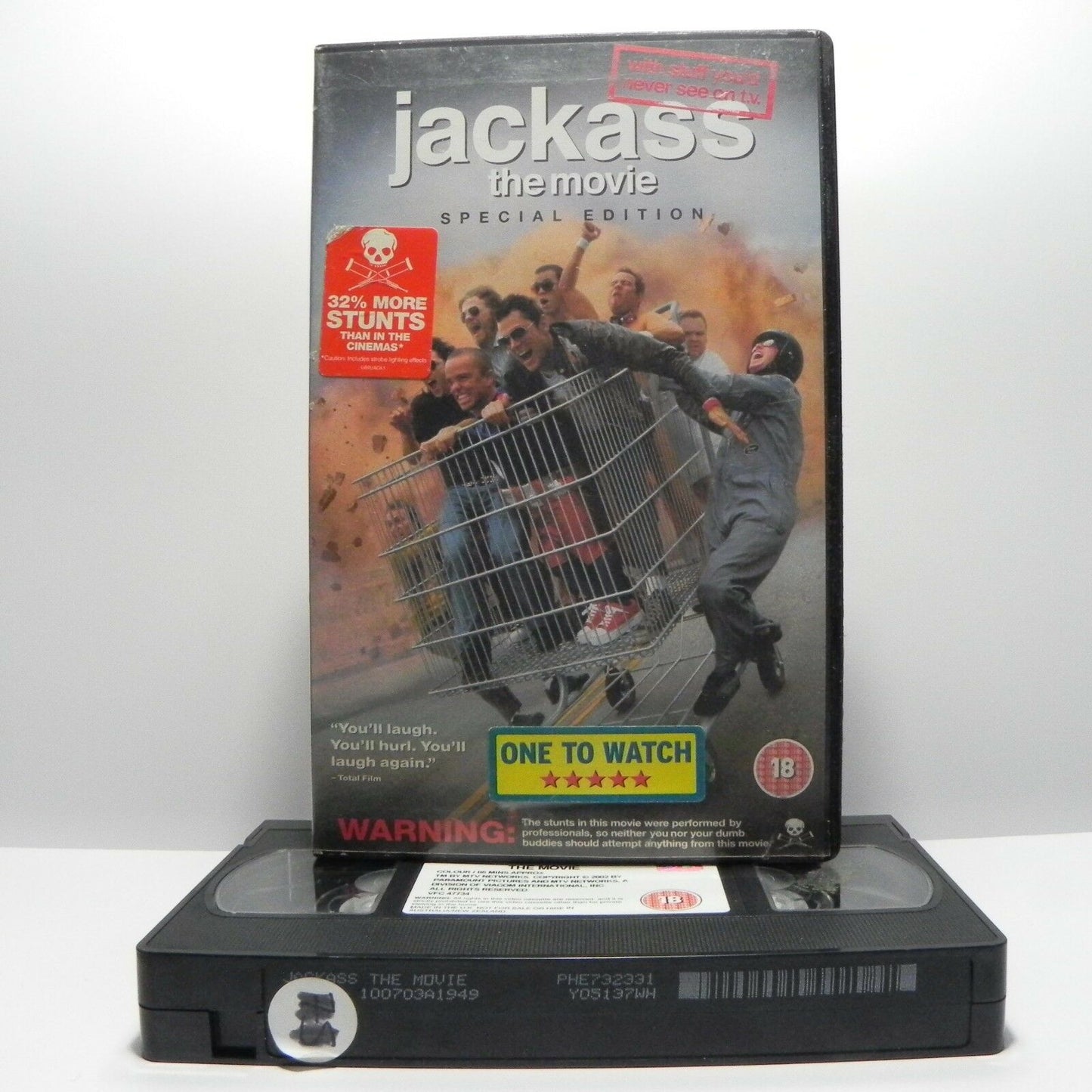 Jackass: The Movie - Special Edition - Large Box - J.Knoxville/B.Margera - VHS-