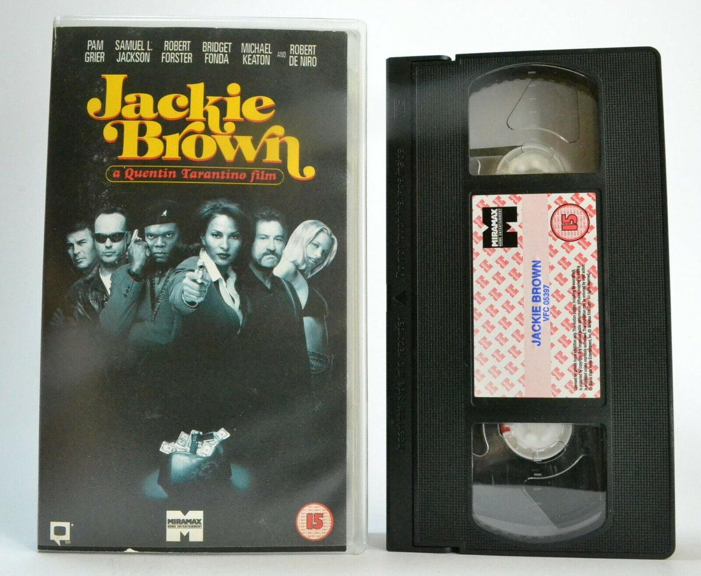 Jackie Brown: Quentin Tarantino 3rd Movie - Crime Thriller - Pam Grier - Pal VHS-