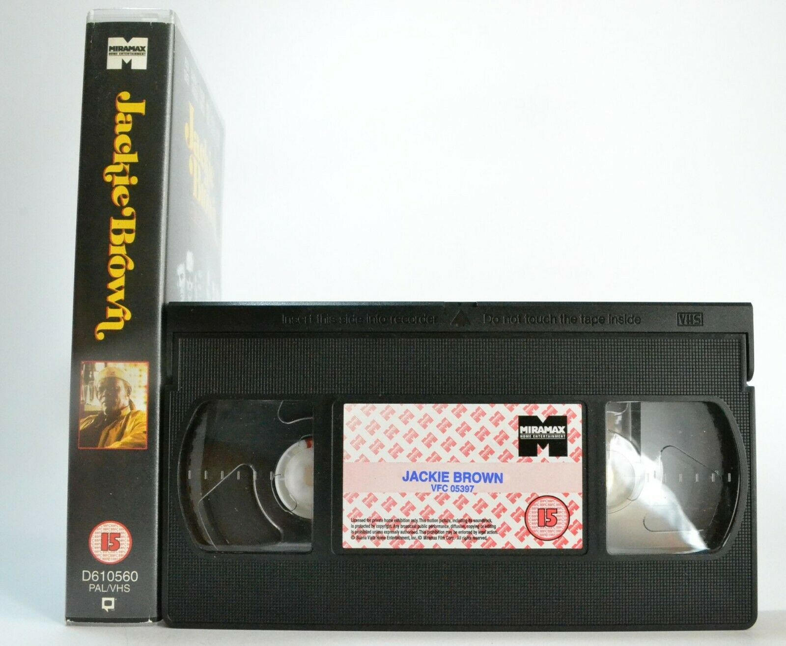 Jackie Brown: Quentin Tarantino 3rd Movie - Crime Thriller - Pam Grier - Pal VHS-