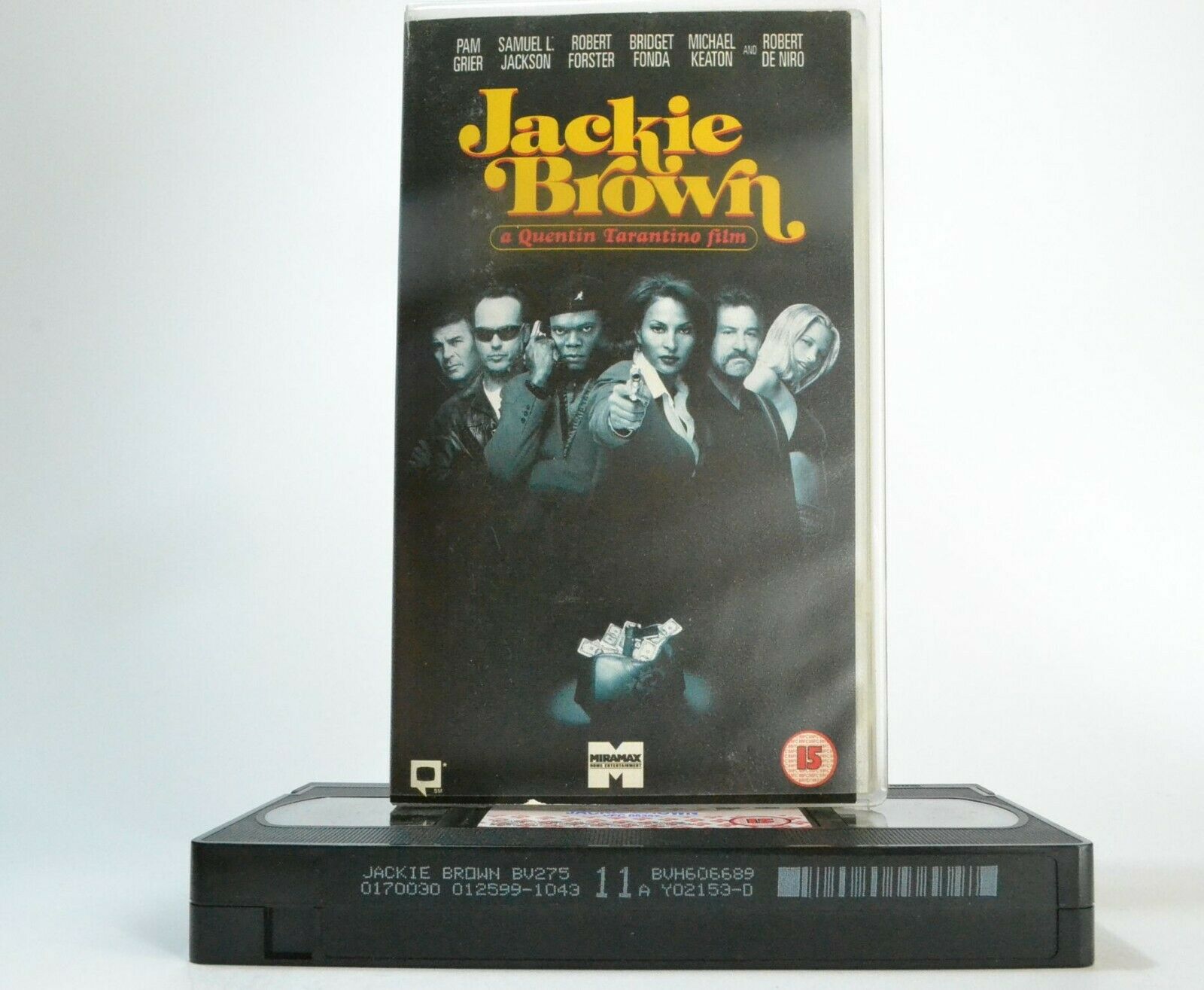 Jackie Brown: Quentin Tarantino 3rd Movie - Crime Thriller - Pam Grier - Pal VHS-